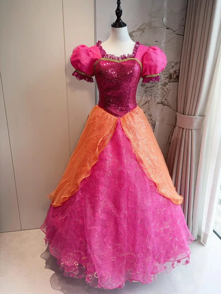 Lianas Final Dress Diamond Gown Castle Cosplay Costume