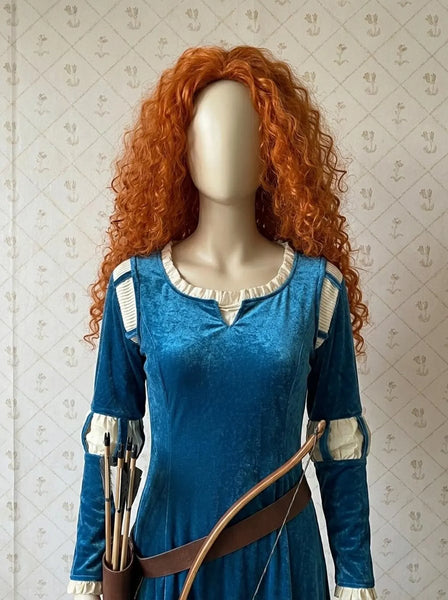 Brave Princess Merida Costume +wig