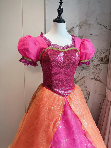 Lianas Final Dress Diamond Gown Castle Cosplay Costume
