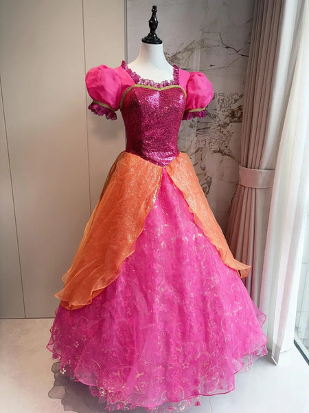 Lianas Final Dress Diamond Gown Castle Cosplay Costume