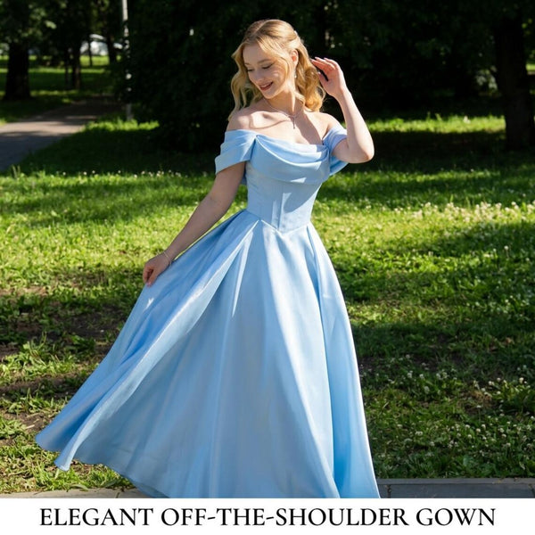Cinderella Costume Dress Princess Ball Gown Cosplay Corset Off Shoulder Prom Gown Light Blue Fantasy Fairytale Outfit Adult Women Costume