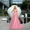 Pink Princess Costume Dress Aurora Ball Gown Sleeping Beauty Cosplay Women Adult Fairy Tale Birthday Party Dress Halloween Gown Custom Size