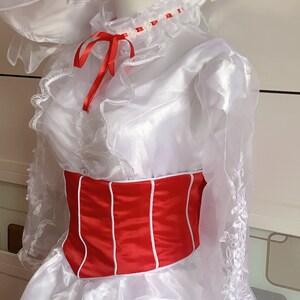 Inspired Mary Poppins Cosplay Costume Mary Poppins White Dress Outfits