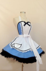 Alice in Wonderland Cosplay Costume Alice Apron Costume Halloween Girls