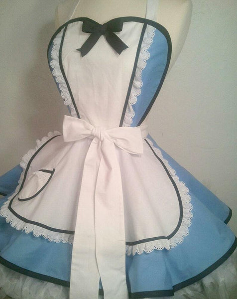 Alice in Wonderland Cosplay Costume Alice Apron Costume Halloween Girls