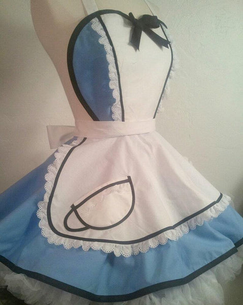 Alice in Wonderland Cosplay Costume Alice Apron Costume Halloween Girls