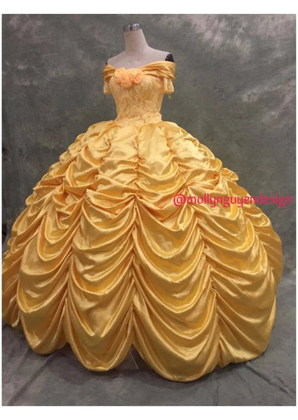 Belle Costume Inspired Belle dress Belle yellow dress adult