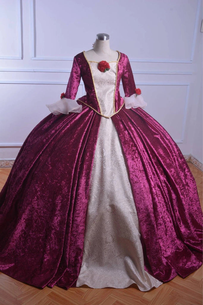 belle christmas dress Disney Princess Beauty and the Beast Belle, Christmas Dress Cosplay Costume