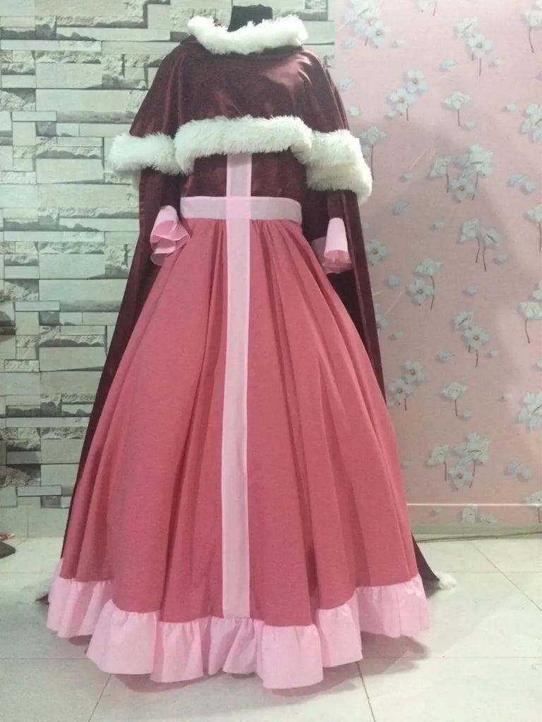 Winter Belle Dress with Cape Beauty and the Beast Belle Winter Adult C Mermaidcosplay Winter Belle Dress with Cape Beauty and the Beast Belle Winter Adult C Mermaidcosplay