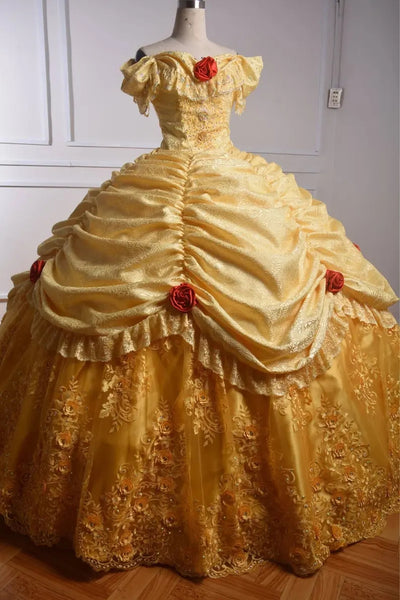 Belle Costume Beauty and the Beast Cosplay Costume Belle Adult Unique Costume