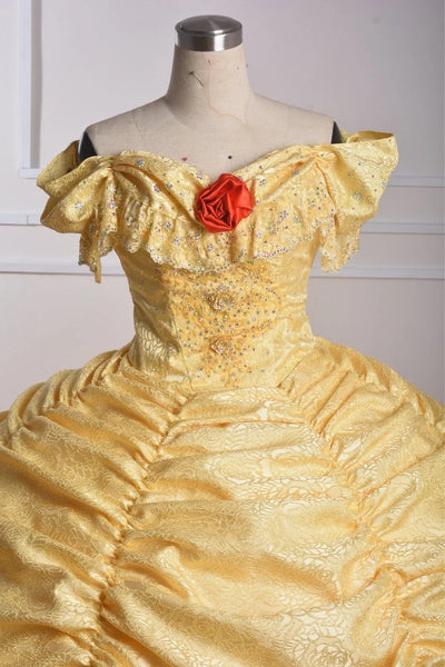 Belle Costume Beauty and the Beast Cosplay Costume Belle Adult Unique Costume