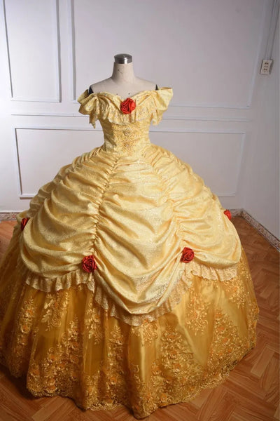 Belle Costume Beauty and the Beast Cosplay Costume Belle Adult Unique Costume