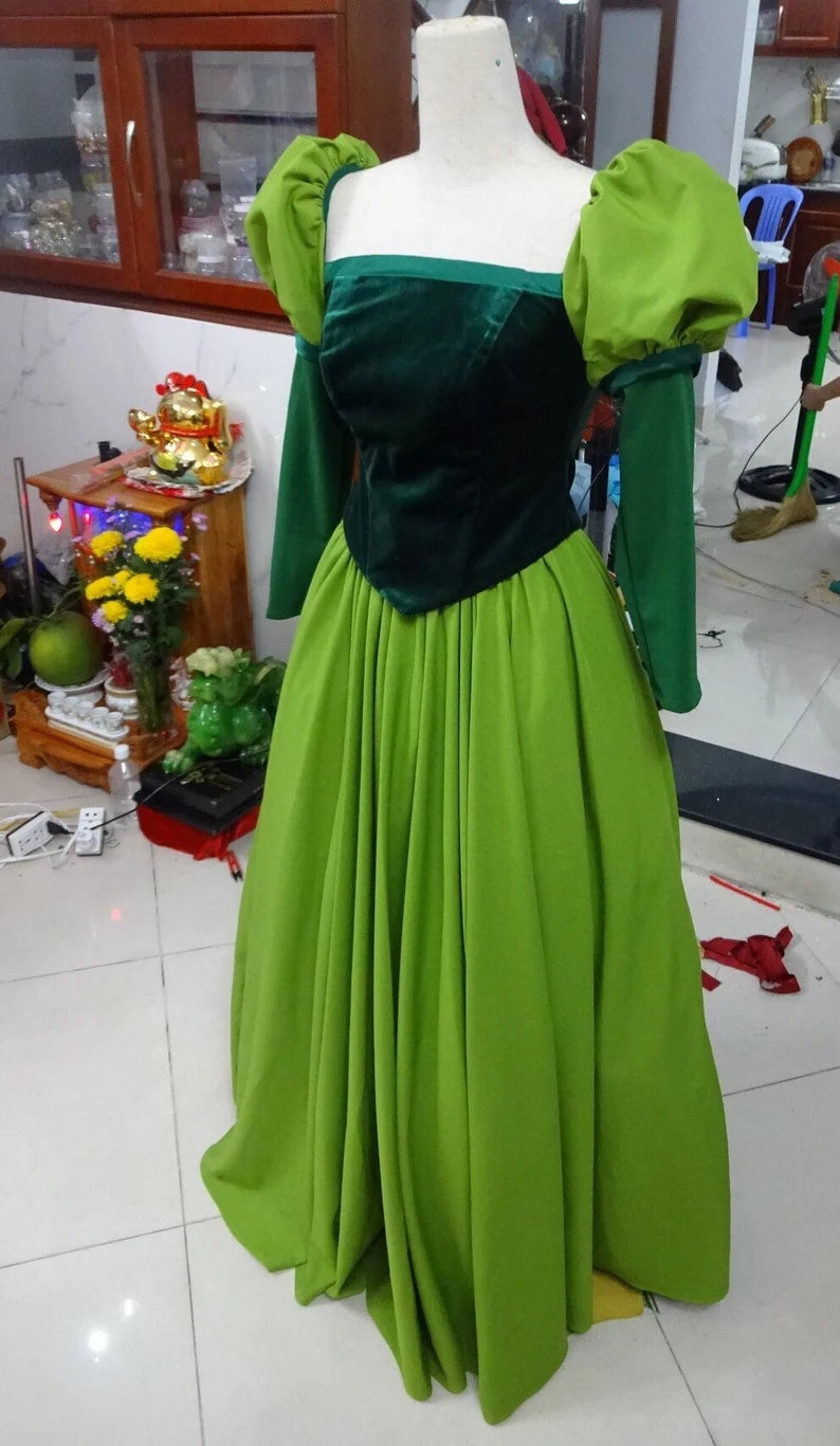 Library Green Belle Dress Belle Costume Inspired Beauty and The Beast Mermaidcosplay Library Green Belle Dress Belle Costume Inspired Beauty and The Beast Mermaidcosplay