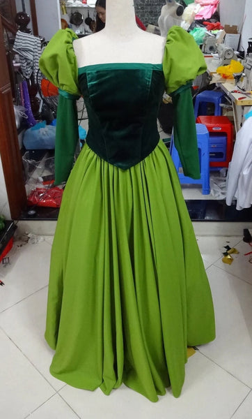 Library Green Belle Dress Belle Costume Inspired Beauty and The Beast