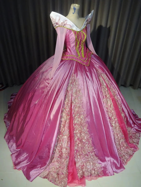 Pink Aurora Princess Adult costume Inspired Sleeping Beauty Costume Pink Color