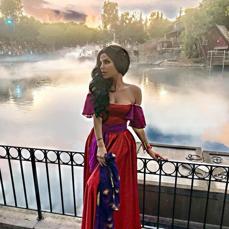 Red Esmeralda Costume Esmeralda Costume Esmeralda Dress Cosplay Costum – Mermaidcosplay