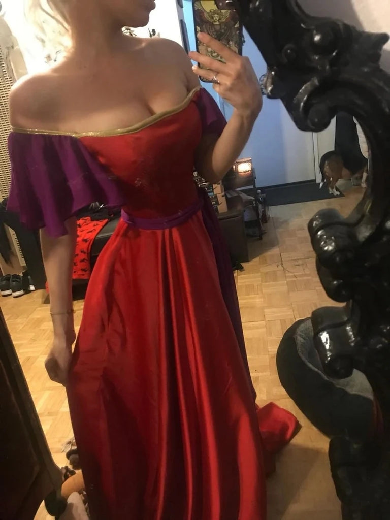 esmeralda cosplay red dress Esmeralda Dress in Red, Princess Esmeralda Red Dress Costume Topsy Tur CoserZ