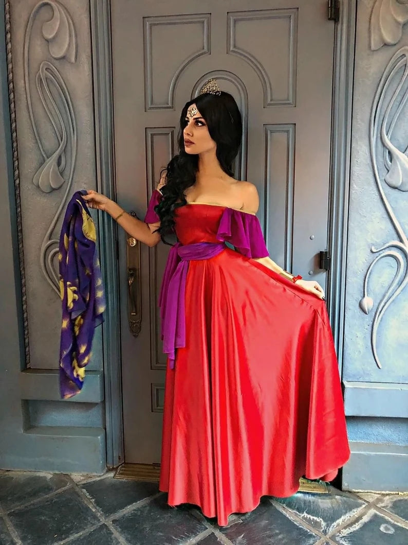 Red Esmeralda Costume Esmeralda Costume Esmeralda Dress Cosplay Costume  Esmeralda Adult Costume - Red Esmeralda Costume Esmeralda Costume Esmeralda  Dress Cosplay Costume Esmeralda Adult Costume
