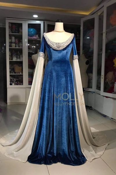 Arwen Blue Costume Cosplay Dress