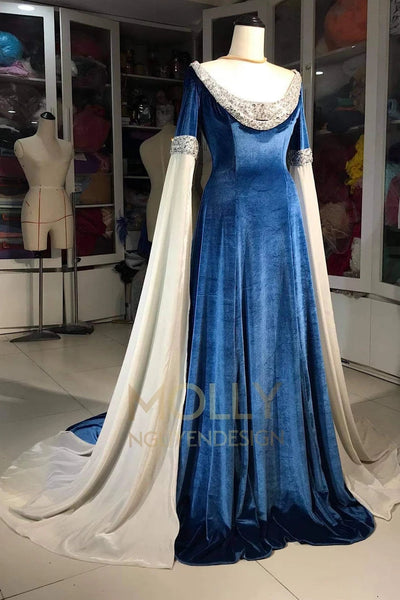 Arwen Blue Costume Cosplay Dress