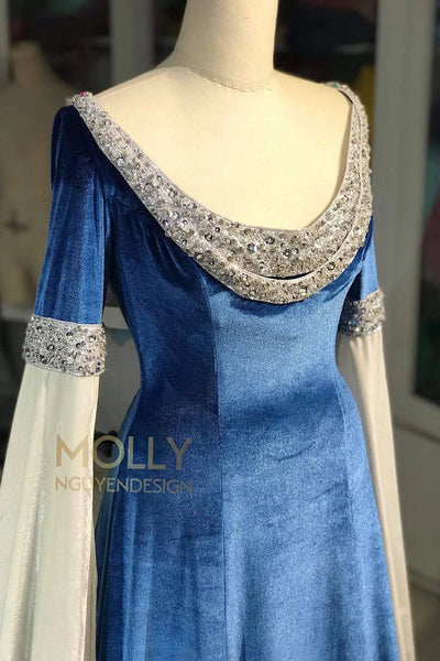 Arwen Blue Costume Cosplay Dress