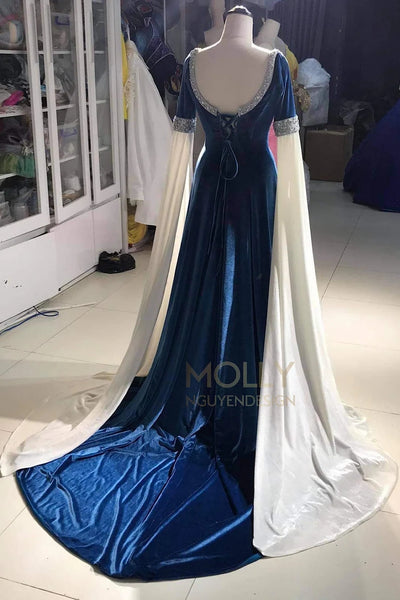 Arwen Blue Costume Cosplay Dress