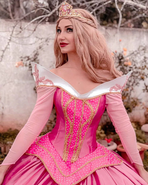 Pink Aurora Princess Adult costume Inspired Sleeping Beauty Costume Pink Color