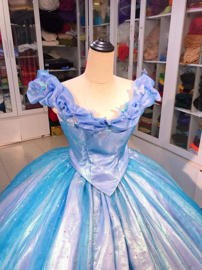 Cinderella Live Action Cinderella Dress Princess Inspired Cinderella L – Mermaidcosplay