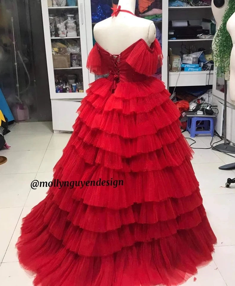Suicide squad 2, Harley Quinn Full Length Red Dress, Harley Quinn Cosp – Mermaidcosplay
