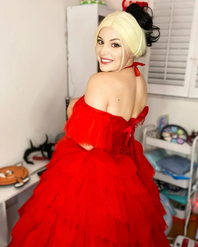 Suicide squad 2, Harley Quinn Full Length Red Dress, Harley Quinn Cosp – Mermaidcosplay Suicide squad 2, Harley Quinn Full Length Red Dress, Harley Quinn Cosp – Mermaidcosplay