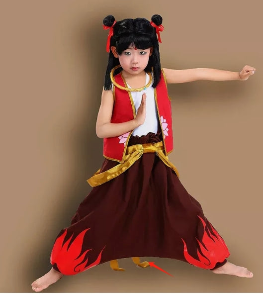 Nezha Ne zha Cosplay Costume Halloween Women Men Kids Uniform Suit costume