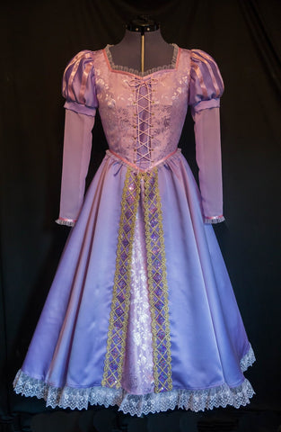 Princess Rapunzel Cosplay Costume Rapunzel cosplay dress Gown Ball adult Women Cosplay Costume