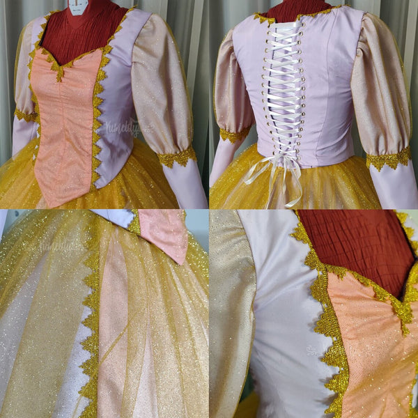 Princess Rapunzel Cosplay Costume Rapunzel cosplay dress Gown Ball adult Halloween Cosplay Costume