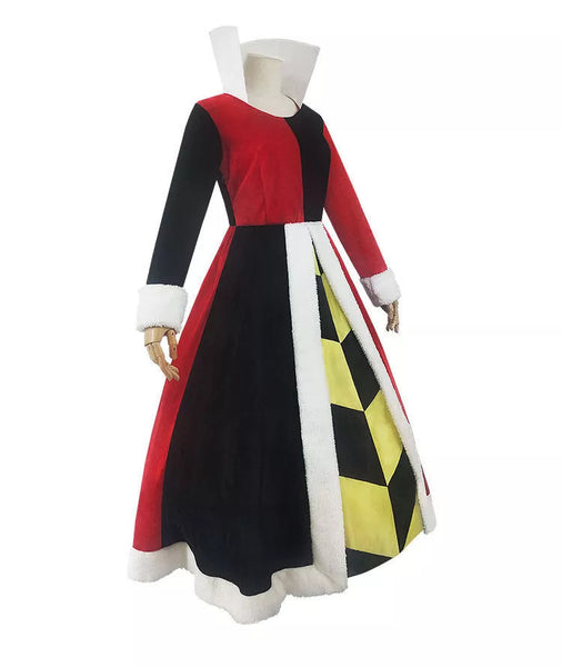 SALE--Alice In Wonderland Cosplay Costume Queen Of Hearts Dress Halloween Women Costume