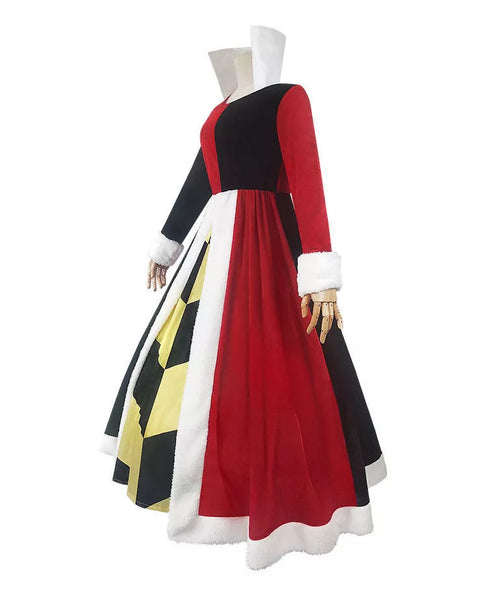 SALE--Alice In Wonderland Cosplay Costume Queen Of Hearts Dress Halloween Women Costume