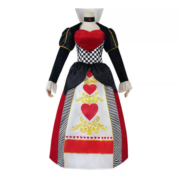 Women's Any sizes Queen of Hearts Alice Wonderland Red Queen cosplay Costume