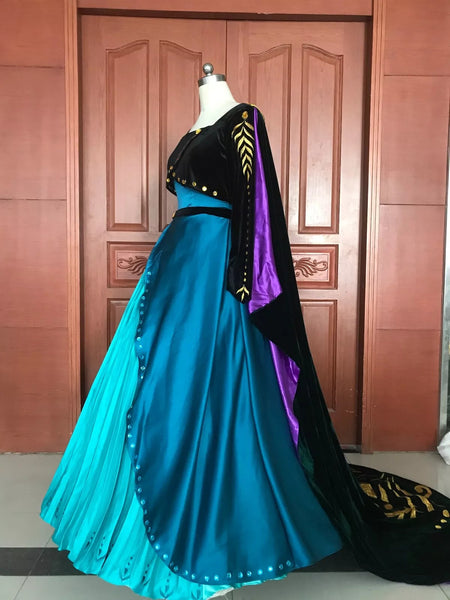 The queen coronation Anna Costume Frozen 2 Anna cosplay dress costume