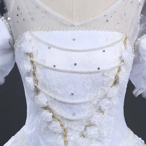 Alice in wonderland The White Queen Dress Cosplay dress Cosplay gown Women prom dress gown Party Dress Girls Cosplay Costume