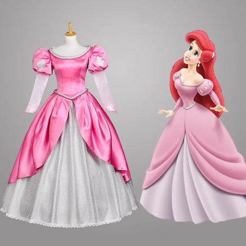 The Little Mermaid Ariel Cosplay Costume Ariel Pink costume Halloween Costume