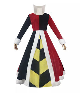 SALE--Alice In Wonderland Cosplay Costume Queen Of Hearts Dress Halloween Women Costume