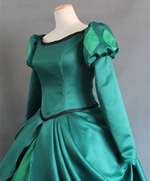 The Little Mermaid Ariel Cosplay Costume Ariel Green dress costume Women Halloween costume