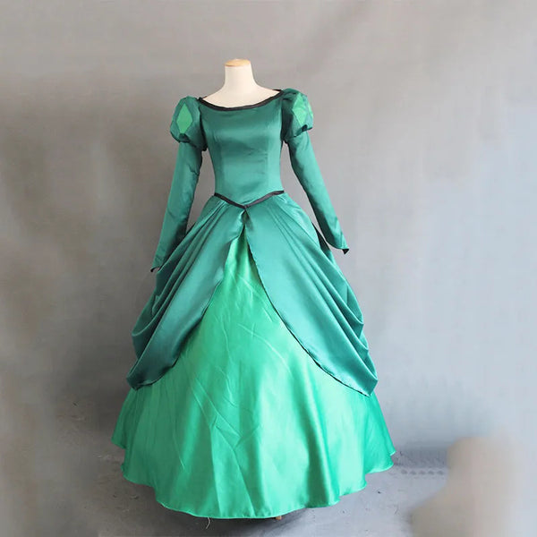 The Little Mermaid Ariel Cosplay Costume Ariel Green dress costume Women Halloween costume