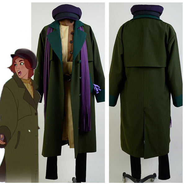 1997 Film Anastasia Romanov Anya Cosplay Costume Outfit Suit Trench