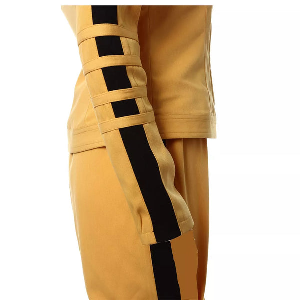 Kill Bill the Bride Cosplay Costume Uniform Yellow Halloween Women Costume