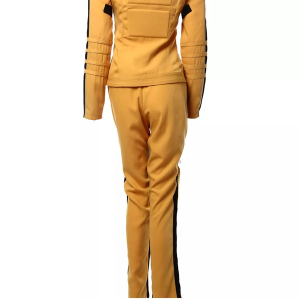 Kill Bill the Bride Cosplay Costume Uniform Yellow Halloween Women Costume