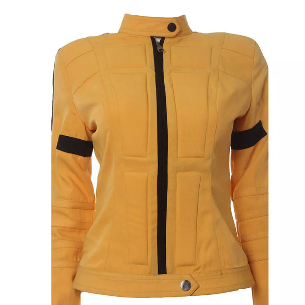 Kill Bill the Bride Cosplay Costume Uniform Yellow Halloween Women Costume