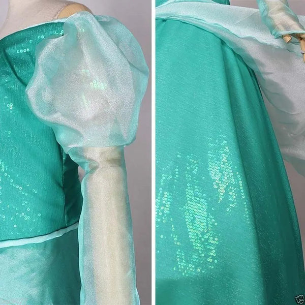 The Little Mermaid Ariel Cosplay Costume Ariel Green dress costume Women Halloween Costume