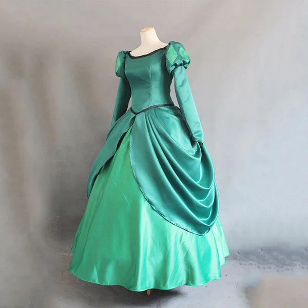 The Little Mermaid Ariel Cosplay Costume Ariel Green dress costume Women Halloween costume