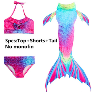 Girls Cosplay Mermaid Tail Swimwear Bikini Summer Swim Dress Cosplay P Mermaid Tails