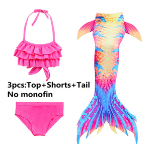 Girls Cosplay Mermaid Tail Swimwear Bikini Summer Swim Dress Cosplay R Mermaid Tails